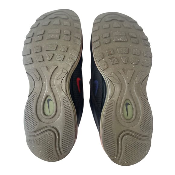 2017 Nike Air Max 97 Ultra Premium Black Rush Blue & Red Running Size 9 - Picture 5 of 8